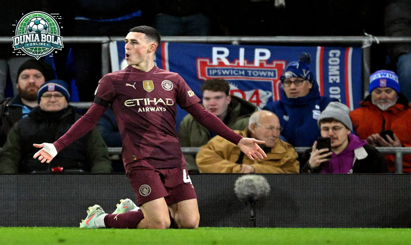 Manchester City Hancurkan Lawan dengan 6 Gol di Portman Road