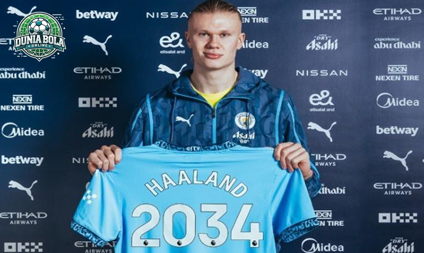 Manchester City mengungkapkan kontrak baru Erling Haaland dengan cara yang aneh.