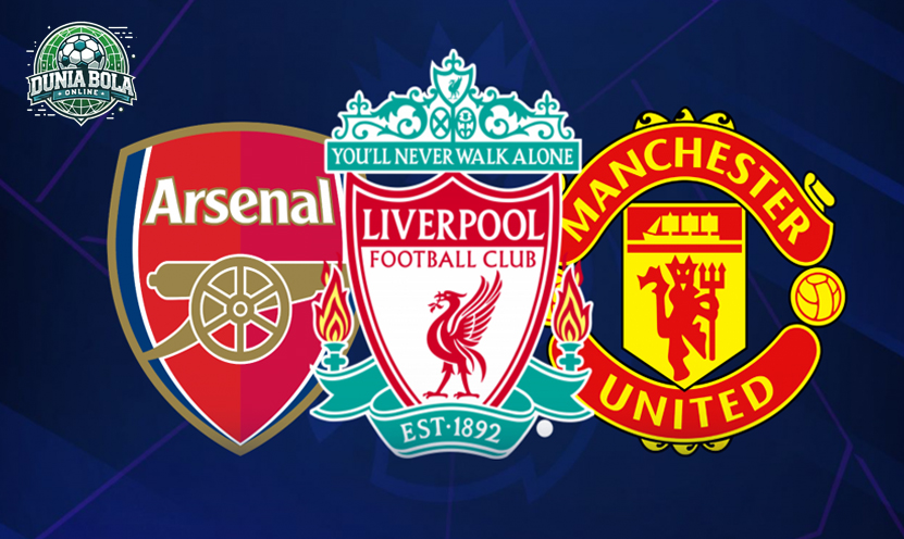 Manchester United, Arsenal, dan Liverpool adalah tiga klub paling berpengaruh di Liga Premier Inggris